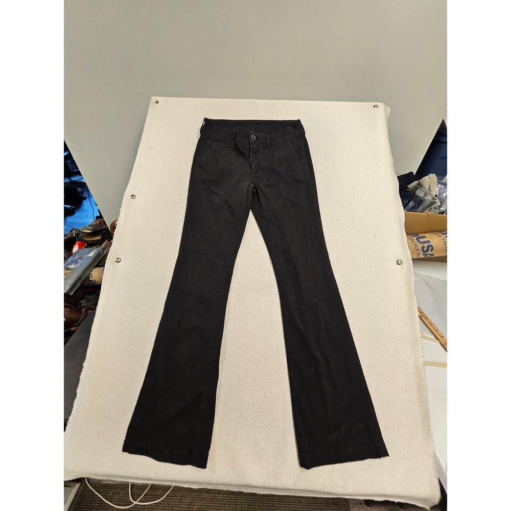 American Eagle Kick Boot Super Stretch Black Pants Womens Size 6 Regular